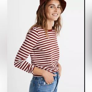 Madewell Northside Long-Sleeve Vintage Tee In Driggs Stripe